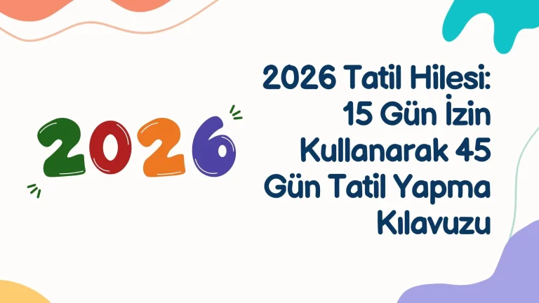 2026 Resmi Tatiller