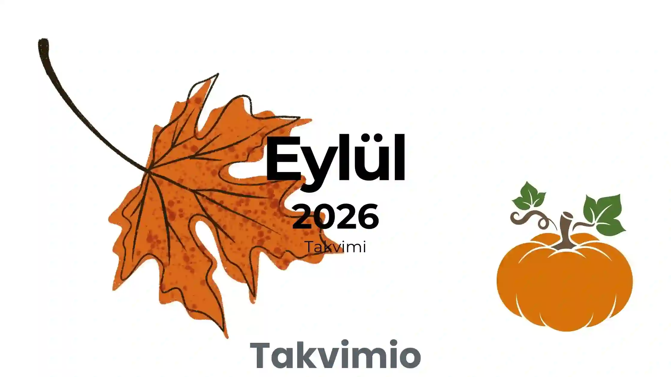 Eylül 2026 Takvimi